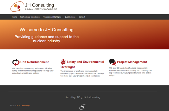 JH Consulting Website